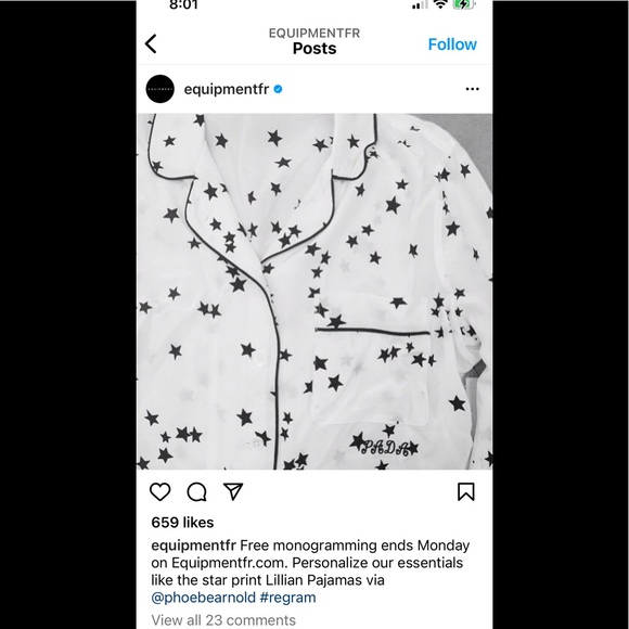 Equipment silk pajama set - Picture 1 of 9